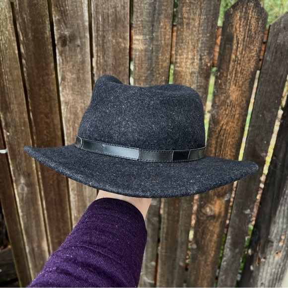 Pendleton 100% Wool Fedora Brimmed Hat In Charcoal Gray - Picture 11 of 16